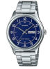 Picture of Casio MTP-V006D-2BU Enticer Day Date Silver Chain Watch for Men
