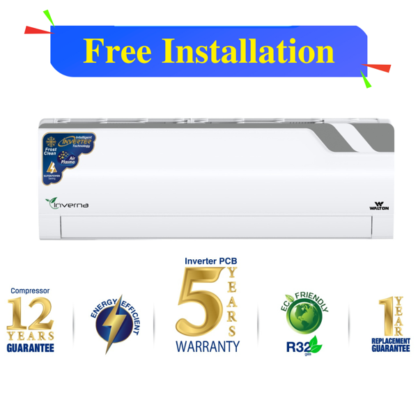 Picture of Walton 1.5 Ton Intelligent Inverter Air Conditioner (WSI-INVERNA (SUPERSAVER)-18H [PLASMA])