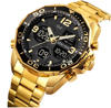 Picture of Skmei 1649 Luxury Rattrapante Men’s Watch - Gold