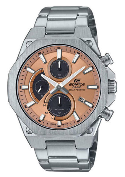 Picture of Casio Edifice Solar Slim Line Lame Orange Dial Watch for Men (EFS-S570D-5A)