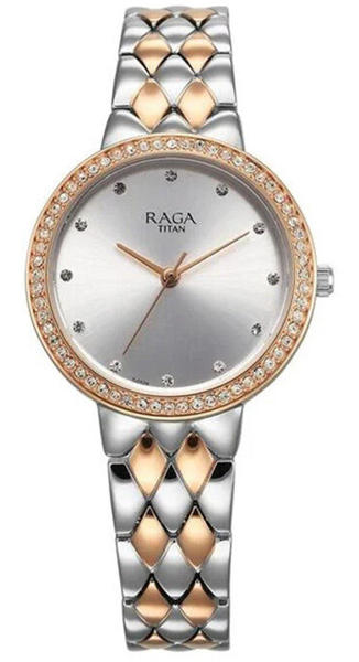 Picture of Titan Raga Showstopper Silver Dial Analog Watch for Women (95282KM01)