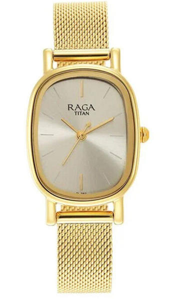 Picture of Titan Raga Viva Champagne Dial Analog Watch for Women (NT2665YM01)