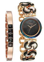Picture of Titan Raga Black Pearl Quartz Analog Mother of Pearl Watch for Women (95233WM02F)