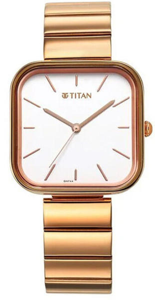 Picture of Titan Purple Stackable Quartz Analog White Dial Watch for Women (2715WM01F)