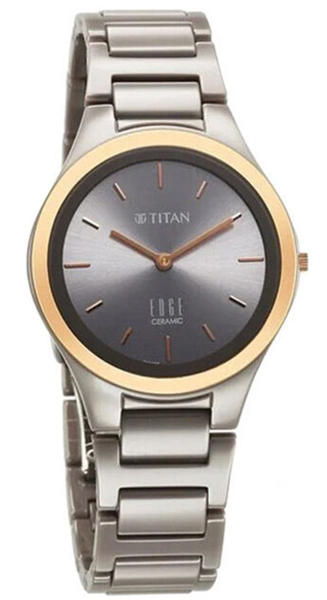 Picture of Titan Edge Ceramic Quartz Analog Grey Dial Women’s Watch (NT2653KC09)