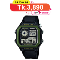Picture of Casio AE-1200WHB-1BV World Time Men’s Watch