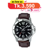 Picture of Casio Enticer MTP-VD01L-1BVUDF Brown Leather Belt Men's Watch