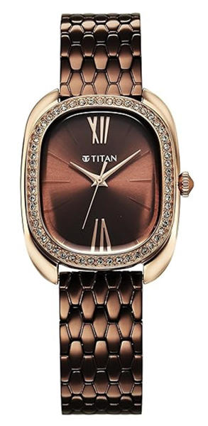 Picture of Titan Glamour Quartz Analog Watch for Women (95317KM01)