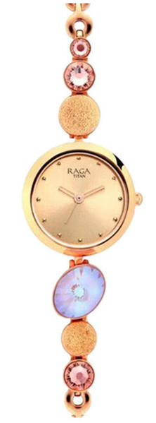 Picture of Titan Raga Women's Charm Elegant Mother of Pearl Dial with Ornate Strap Women’s Watch (NT2606WM08)