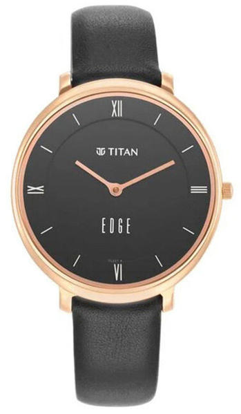 Picture of Titan Edge Quartz Analog Black Dial Watch for Women (2655WL01)