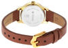 Picture of Titan Lagan White Dial Analog with Day and Date Leather Strap Women’s Watch (NT2656YL01)