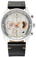 Picture of Fastrack Opulence Sun Moon Silver Dial Analog Watch For Men (3315KL02)
