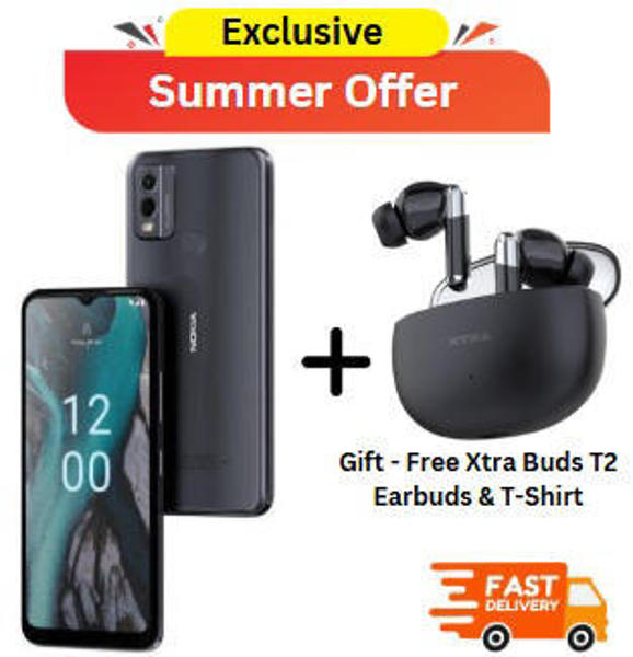Picture of Nokia C22 3GB/64GB with Free Xtra Buds T2 TWS Earbuds & Free Nokia T-Shirt