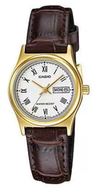 Picture of Casio Enticer Day Date Golden Ladies Belt Watch LTP-V006GL-7BUDF