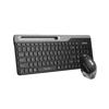 Picture of A4Tech FB2535C Fstyler Multimode Wireless Keyboard & Rechargeable Mouse Combo Set-Smokey Grey