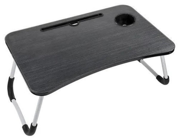 Picture of Alluminium Foldable Laptop Table with Cup Holder & IPad Slot