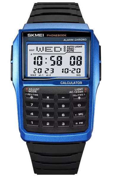 Picture of SKMEI 2255 Calculator Style Digital Watch For Men - Blue