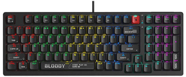 Picture of A4Tech Bloody Black S98 Hot Swappable BLMS Red Plus Switch RGB Mechanical Gaming Keyboard